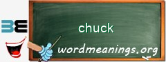 WordMeaning blackboard for chuck